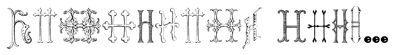 Victorian Alphabets H Regular Two